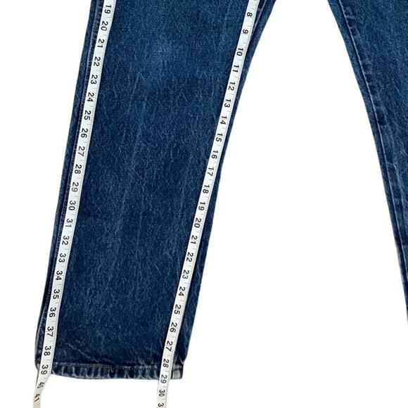 Rustler Blue Straight Jeans with Regular Fit and Contrast Stitching 34X30 - Picture 5 of 9